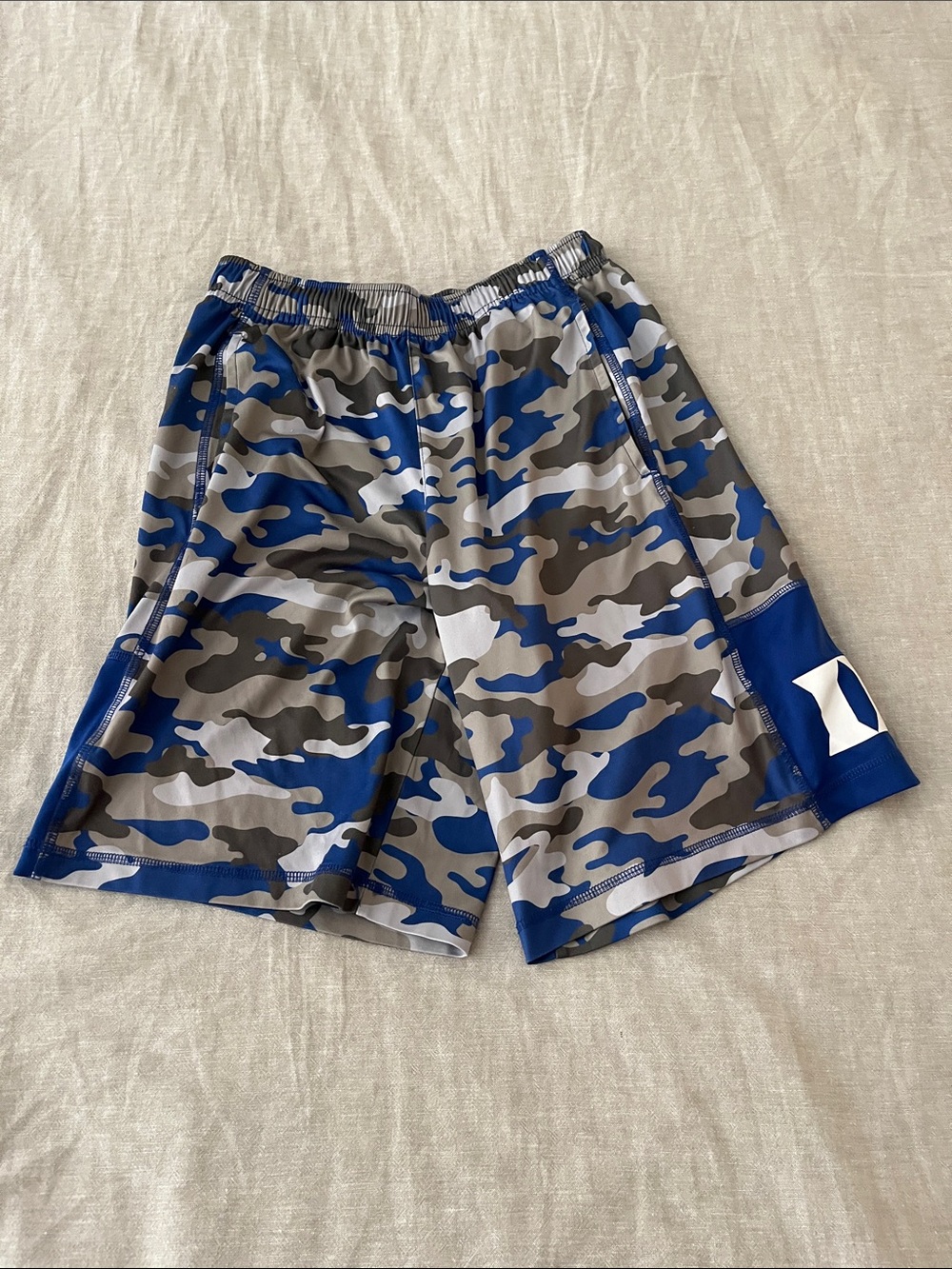 Kids Duke Blue Camo Athletic Shorts